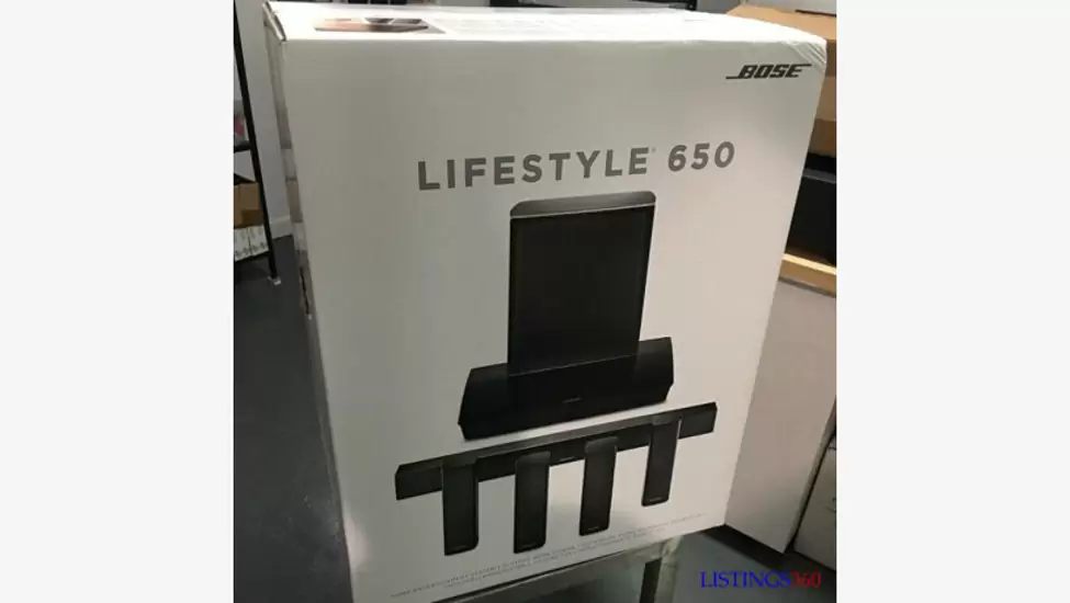 0₨63 Boses life_style 650 white or black home theatre system black and whitr